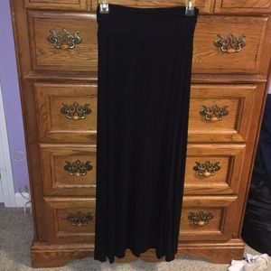 Black maxi skirt